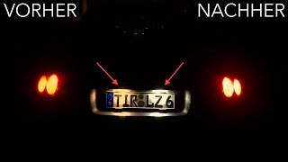 AUDI TT 8N LED Kennzeichenbeleuchtung einbauen [upl. by Erek]