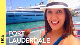 Fort Lauderdale Florida  Beach and Boat tour travel vlog [upl. by Gladdie]