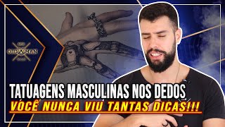 Tatuagens Masculinas nos Dedos 40 Inspirações  New Old Man [upl. by Acirdna]