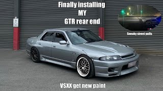 Hot boy wheels on my junk 400kw R33 drift car  GTR diff and shafts  Drift prep [upl. by Scevo]