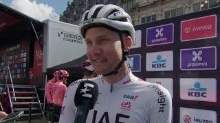 Tim Wellens  Interview at the start  De Brabantse Pijl 2024 [upl. by Ahsaeit94]