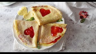 LE CREPES DI SAN VALENTINO il dolce romantico alla portata di tutti La cucina di Rita [upl. by Ojeibbob]