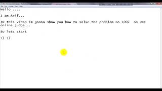 URI online Judge problem 1007 solution [upl. by Anedal]