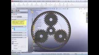 Tutoriak SolidWorks Italiano simulazione epicicloidale [upl. by Lina16]