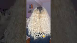 Root Touchup Day 😍 blonde blondehair hair hairdye haircolor curlyhair curls naturalhair [upl. by Ahiel405]