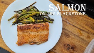 Salmon on the Blackstone Griddle [upl. by Sajovich]