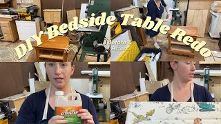 TODDLER BEDSIDE TABLE DIY MAKEOVER  Come along as we complete a DIY furniture flip [upl. by Auroora]