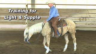 Training a Horse to be Light amp Supple  Reining Cutting amp Reined Cow Horse [upl. by Bee]