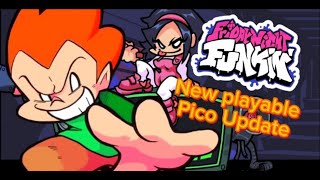 Playable Pico Update FNF [upl. by Asalocin319]