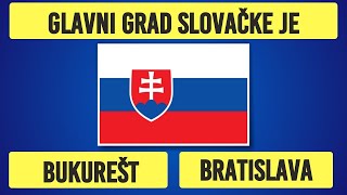 Samo 1 od 10 osoba zna GLAVNE GRADOVE ovih 10 zemalja Da li ste među njima [upl. by Erodroeht]