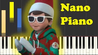 The Elf on the Shelf Snowflake Shuffle Piano Tutorial [upl. by Volotta]