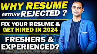 How to Edit your pdf Resume  Fix Your Resume and GET HIRED in 2024  Freshers amp Experienced [upl. by Noira]