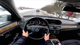 2010 Mercedes Benz E class E 220 CDI POV Test Drive DRIVEWAVE1 [upl. by Lorelie922]