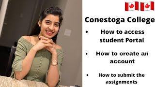 How to access student portal for the Conestoga College Submission of Assignments For New Students [upl. by Gayla224]