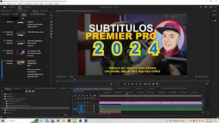 Subtítulos AUTOMATICOS con PREMIERE PRO 2024 [upl. by Nerac]