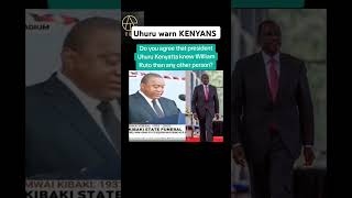 UHURU Emotional message to kenyans [upl. by Legir]