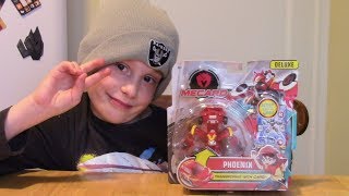 Mecard Phoenix Unboxing Review amp Battle Gameplay [upl. by Herahab]