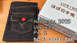 Hobonichi Unboxing Pt2 A5 5year journal  ink amp notes jess [upl. by Inol]