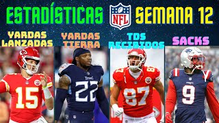 Estadísticas y Galardones  Semana 12  NFL 2022 [upl. by Maurer]