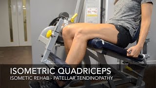 Patellar Tendinopathy Rehab  Isometric Exercises [upl. by Sileas364]