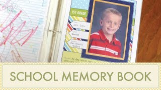 How to Make a School Memories Book with Kids Art amp Keepsakes [upl. by Bekki]