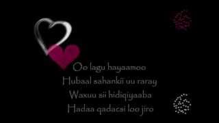 Habooney Nafteydaa by Samatar lyrics [upl. by Siuqaj458]