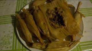 COMO SE HACEN LOS TAMALES DE CARNE EN EL RANCHO [upl. by Eitsyrhc]