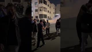 Jordanian security forces try to disperse proPalestine protesters near Israeli embassy in Amman [upl. by Leta]