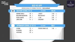 Bedford School 1st XI v Uppingham School CC 1st XI [upl. by Eremahs]