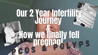 2 Year Infertility Journey with PCOS amp POLYPS  How we finally fell pregnant  TTC Journey TMI [upl. by Fauman790]