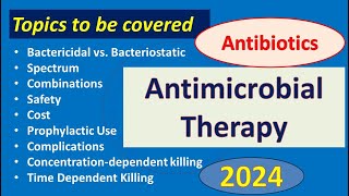 Antimicrobial TherapyAntibiotics II [upl. by Blancha270]