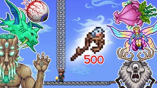 Terraria 1432  500 Finches vs ALL Bosses [upl. by Irehj]