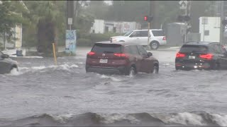 Florida flooding Heavy rains leaving high water across Broward County [upl. by Hannad280]