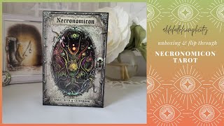 Necronomicon Tarot  Unboxing amp FlipThrough [upl. by Anilehs]