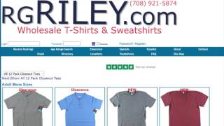 Wholesale Clothing RG Riley  Product Sourcing101 [upl. by Eelano185]