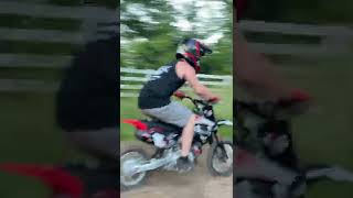 110cc Pit Bike Rippin’ moto pitbike motocross [upl. by Crisey113]