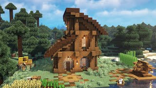 Minecraft  How to Build a Survival Woodland House [upl. by Negaet]