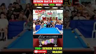 🎯PROBABLY THE CRAZIEST EFREN BATA REYES WHERE WHERE WHERE SHOT shorts [upl. by Enegue]