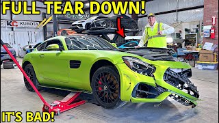 Our Wrecked Mercedes AMG GTS Cant Be Fixed Our Toughest Build Yet [upl. by Derrej647]