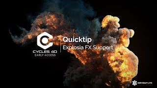 Cycles 4D Early Access Quick Tip  Explosia FX Support [upl. by Zerlina]