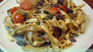 COMO HACER PASTA CON ANCHOA Y TOMATITOS CHERRY [upl. by Ycnan]