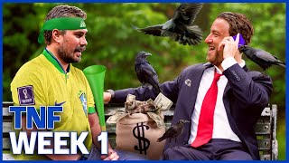 Dave Portnoy Opens Season With a 6 Figure Bet  Barstool Sports Advisors TNF  Brazil Game Week 1 [upl. by Roi]