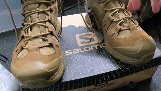 SALOMON FORCES QUEST 4D GTX BOOTS TACTICAL BOOTS COMBAT HIKING BOOTS CAMPING WORKS BOOTS [upl. by Daveen]