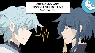 Xingyun They Have An Argument  Genshin Impact Comic Dub  CrownieShorts [upl. by Nnairrek107]