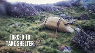 Solo Camping in the Mountains with Unexpected Hail Rain and Thunder Storms  Hilleberg Nammatj 2 [upl. by Allis]