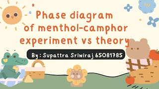 Phase diagram of mentholcamphor  experiment vs theory [upl. by Anirtik]