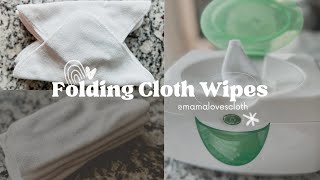 HOW TO FOLD CLOTH WIPES  TWO DIFFERENT WAYS [upl. by Merdith307]