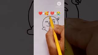 With love VS broken heart ll emoji mixing satisfying shorts [upl. by Mulvihill985]