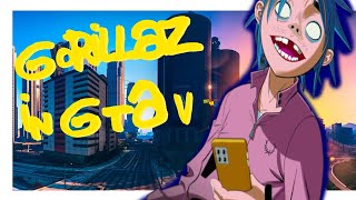 Gorillaz in GTA V  The Valley of The Pagans Music Video Review ShadeX [upl. by Schaffer128]