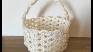 Tuto bonbonniere panier au crochet [upl. by Patric984]